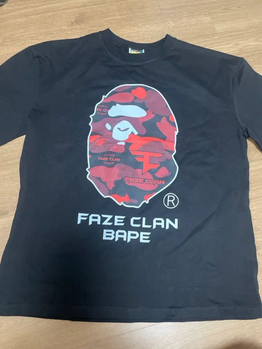A BATHING APE アベイシングエイプ ペイフェイズ クラン 半袖 Tシャツ ブラック L