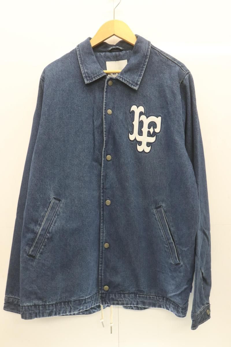 【中古】 Lafayette メンズジャケット XL デニムコーチジャケット Lafayette XL インディゴブルー 藍 ロゴ