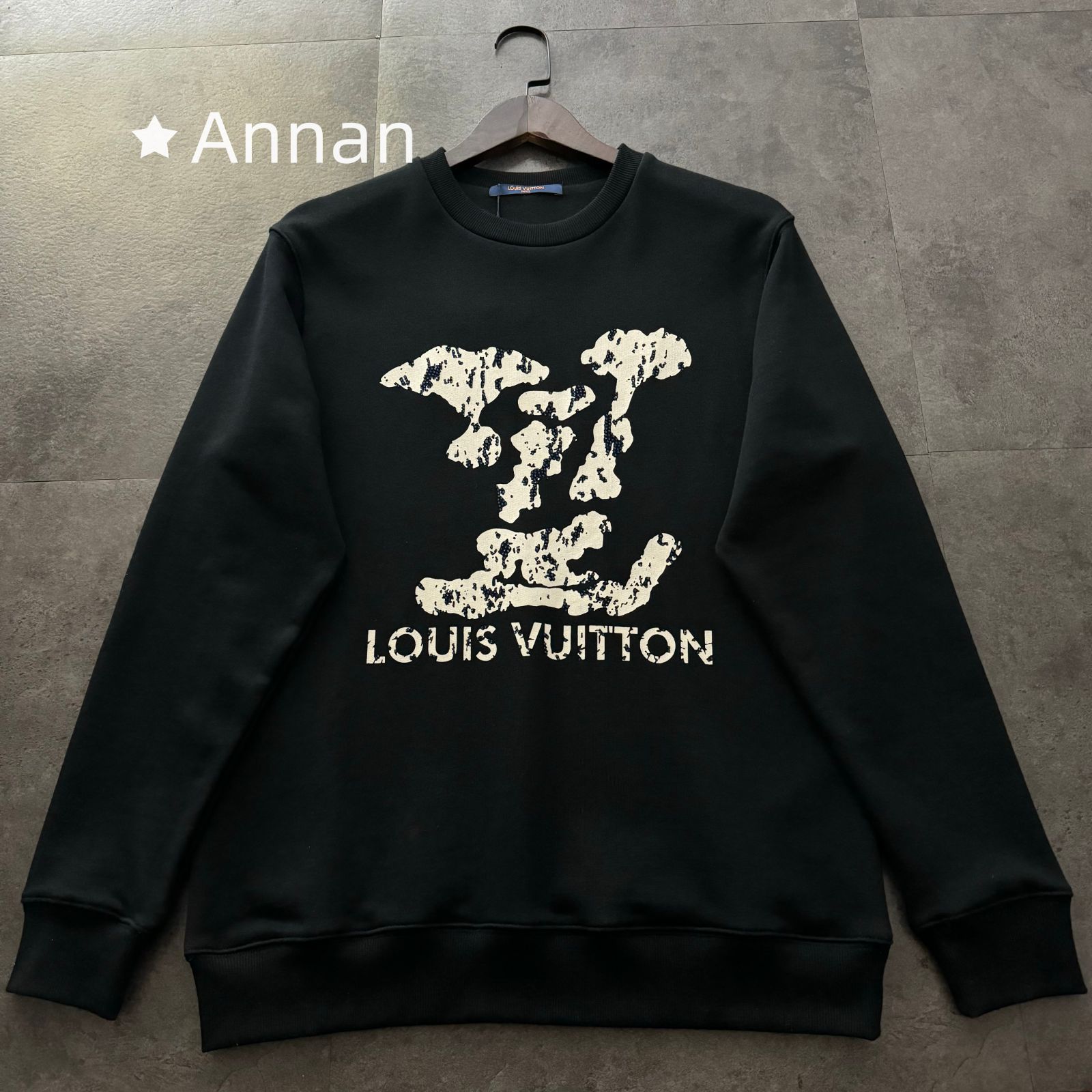 【希少品】綺麗 新品 タグ付 LV LOUIS VUITTON ルイヴィトン パーカー シンプルフード付きパーカー ユニセックス