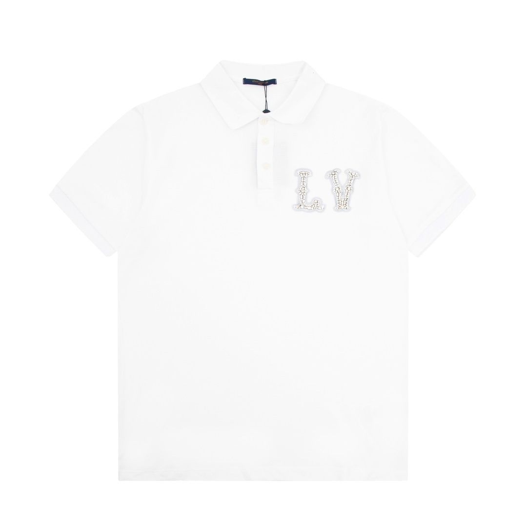 最終値下げ 新品 新品！新品 タグ付 LV LOUIS VUITTON ルイヴィトン ポロシャツ 半袖シャツ POLO メンズ レディース ユニセックス カジュアル
