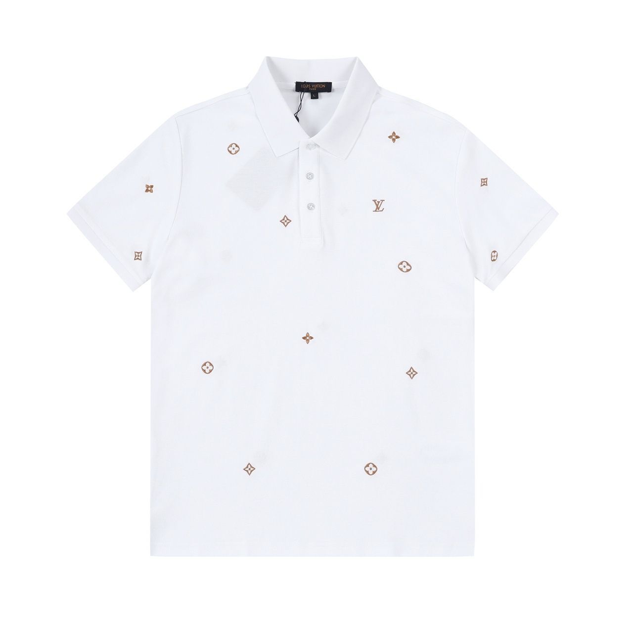 現行限定未使用に近い 新品 タグ付 LV LOUIS VUITTON ルイヴィトンポロシャツ 半袖シャツ POLO メンズ レディース ユニセックス カジュアル