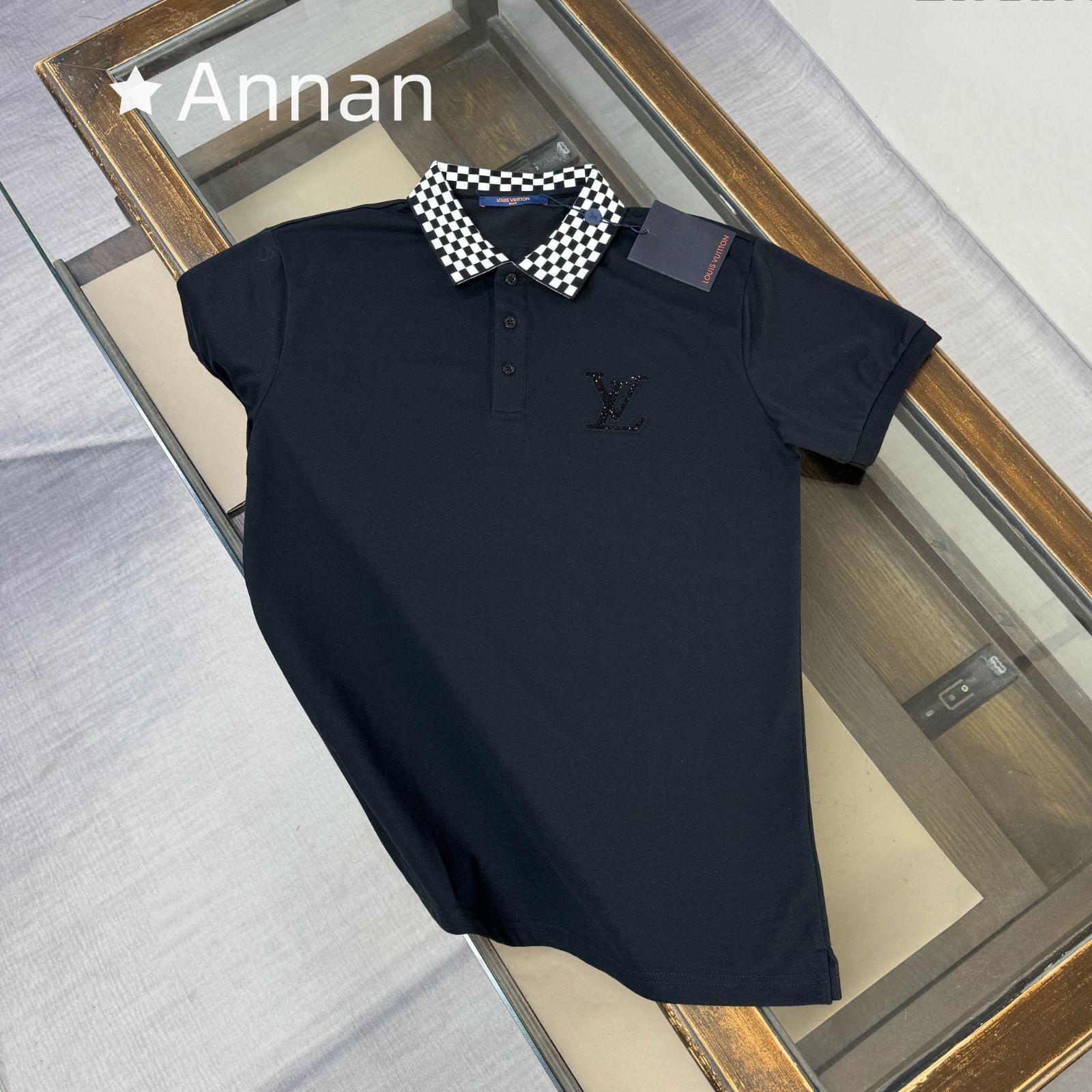 新型 激レア 新品 タグ付 LV LOUIS VUITTON ルイヴィトン ポロシャツ 半袖シャツ POLO メンズ レディース ユニセックス カジュアル