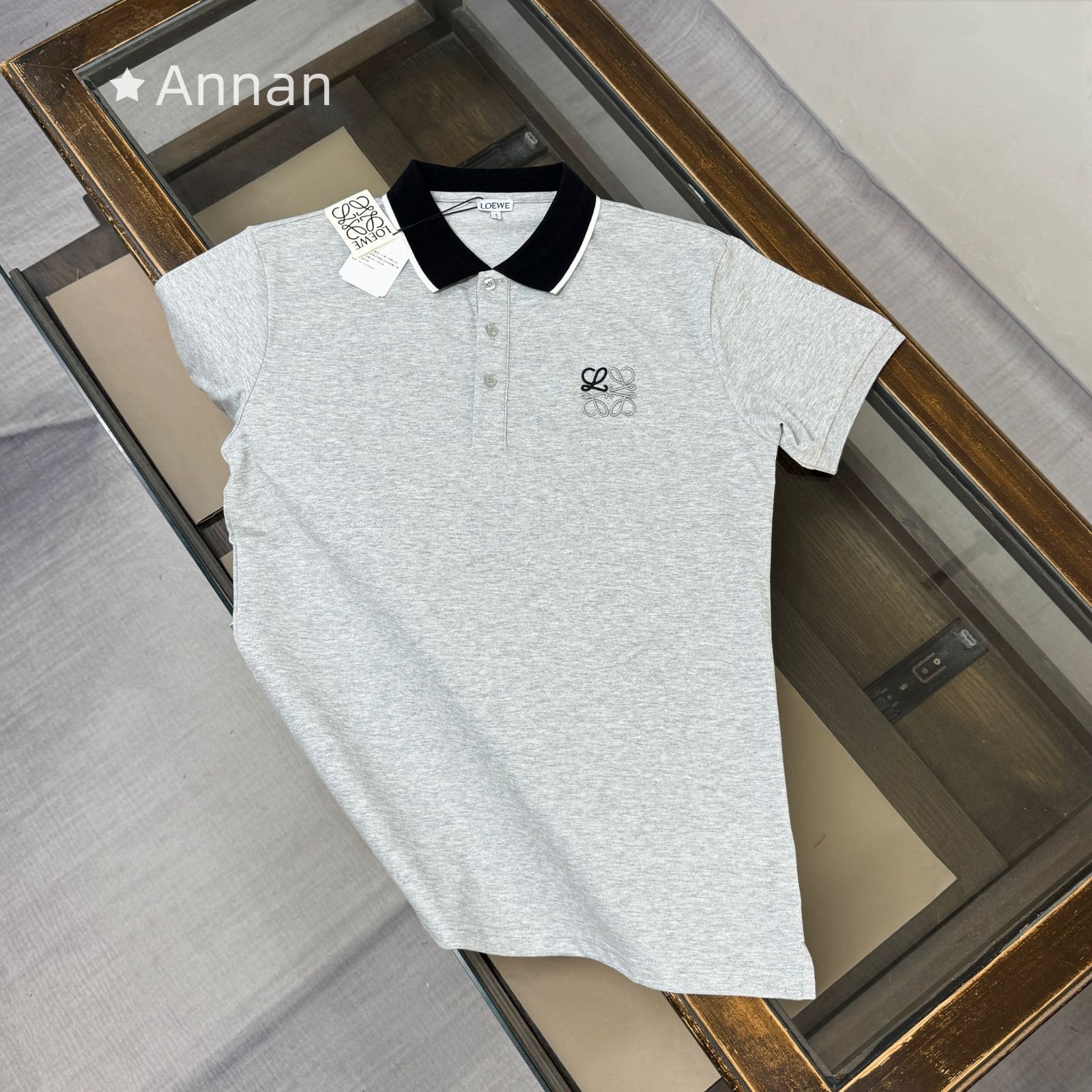 状態良 新品 期間限定☆ 新品 タグ付 LOEWE ロエベ ポロシャツ 半袖シャツ POLO メンズ レディース ユニセックス カジュアル