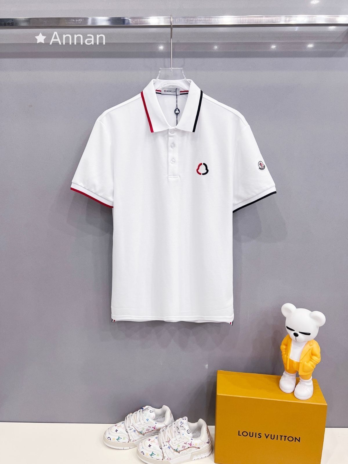 期間限定☆新品 タグ付 MONCLER モンクレール ポロシャツ 半袖シャツ POLO メンズ レディース ユニセックス カジュアル