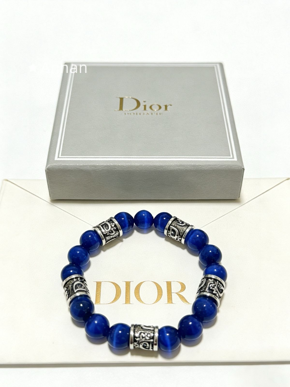 激レア 超美品 新品！新品 CHRISTIAN DIOR クリスチャン ディオール ブレスレット バングル リストバンド メンズ 結婚式 卒業式 清楚 イベント 入学式