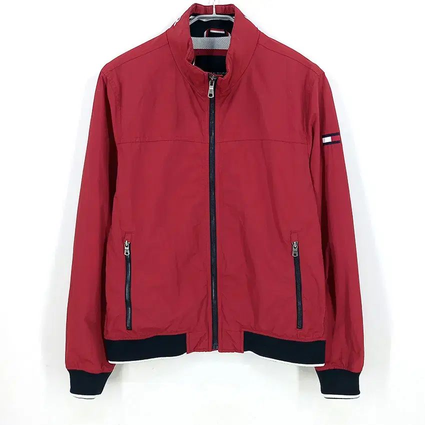 Tommy Hilfiger トミーヒルフィガー メンズ 秋冬 ジップアップ ジャケット レッド M (HU44271)