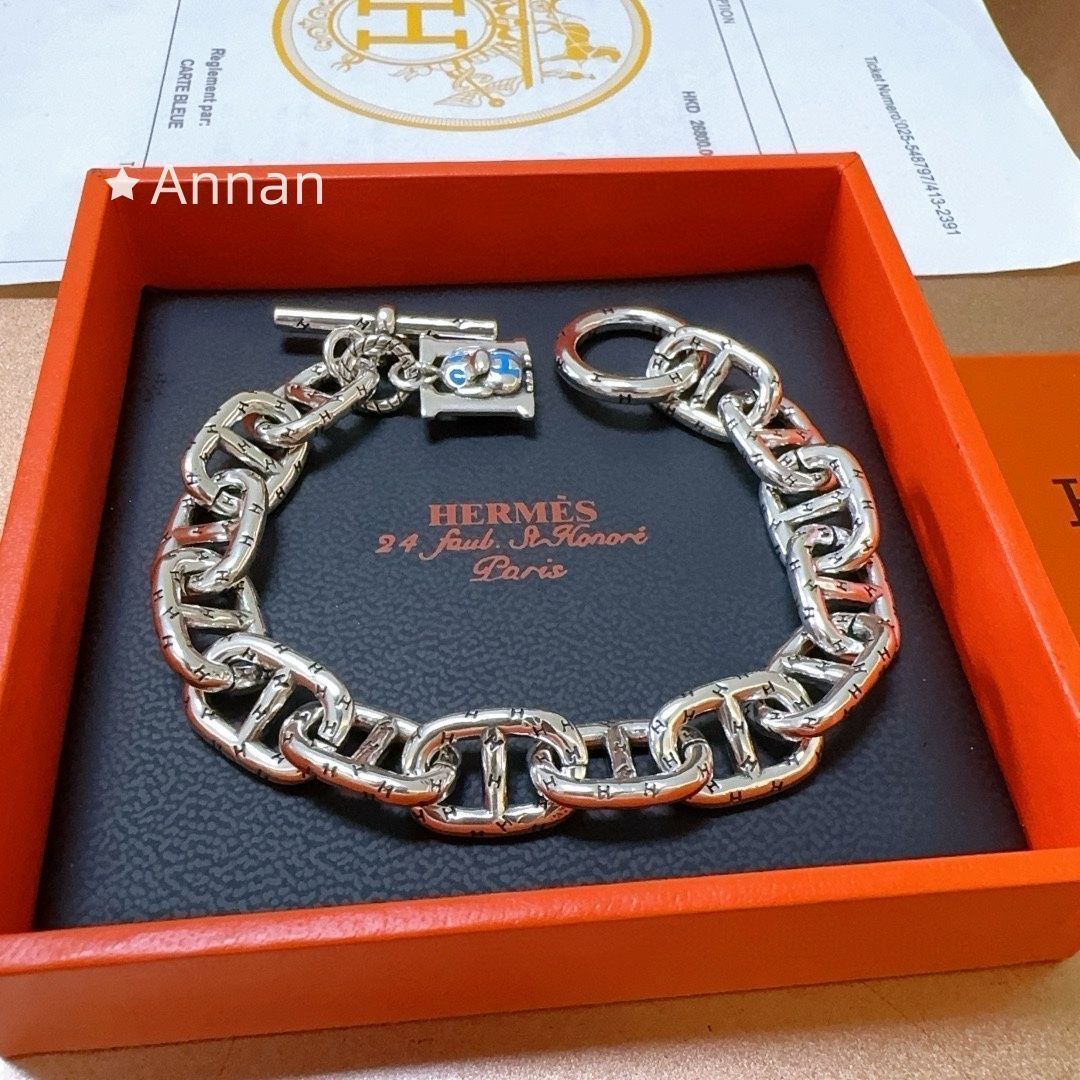 【限定】送料無料新品！新品 HERMES エルメス ブレスレット バングル リストバンド メンズ 結婚式 卒業式 清楚 イベント 入学式