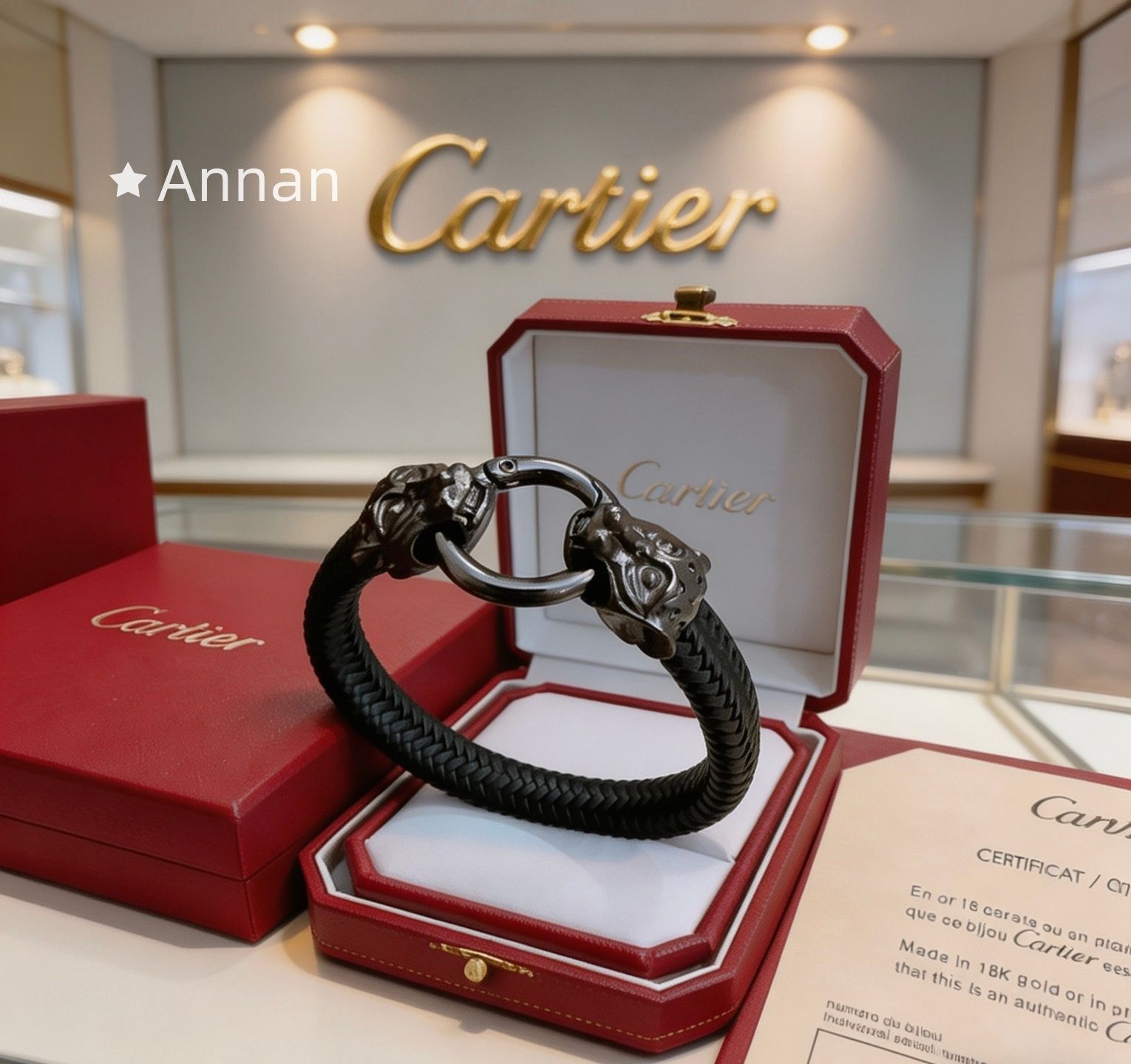 極美品 新品 CARTIER カルティエ ブレスレット バングル リストバンド メンズ 結婚式 卒業式 清楚 イベント 入学式