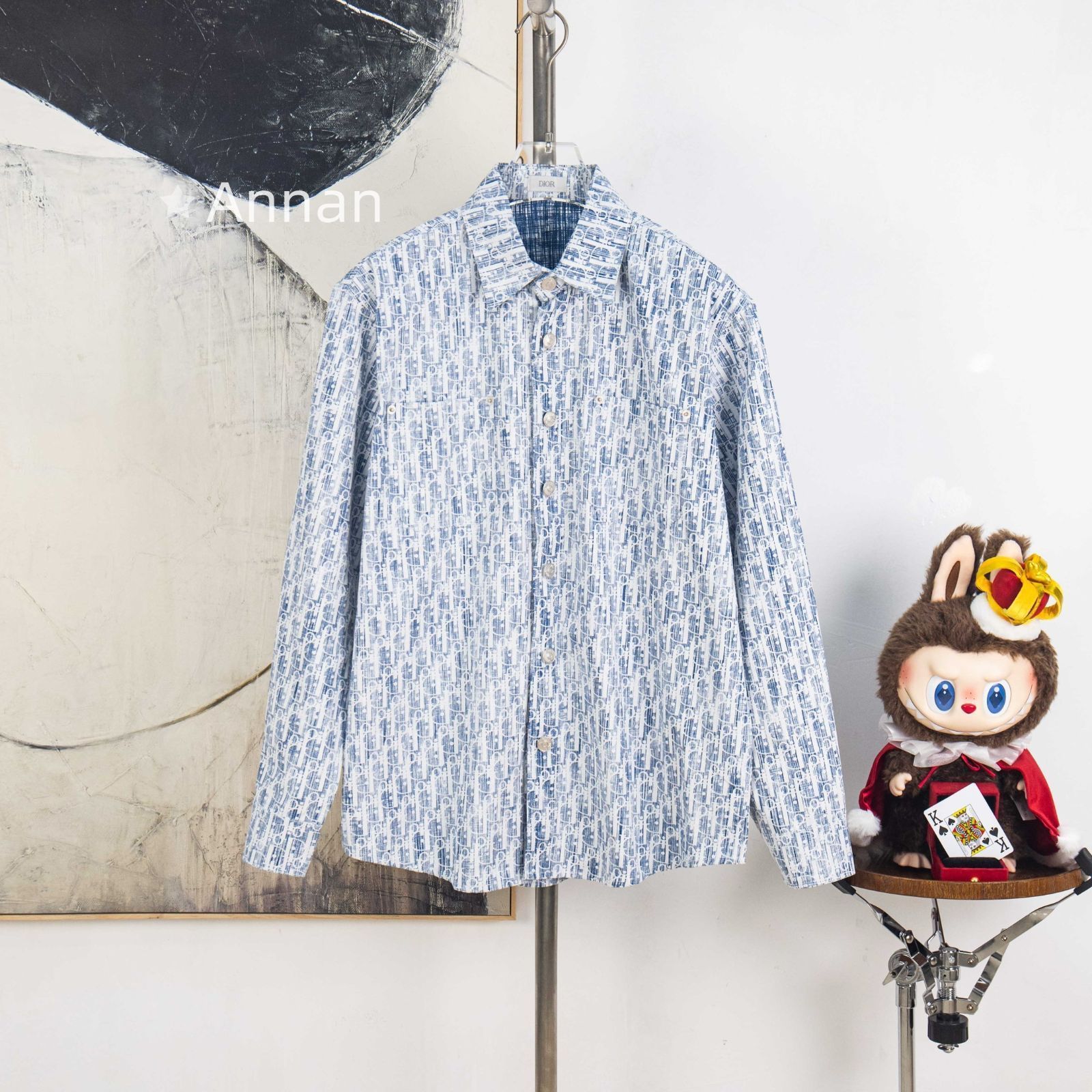 美品 限定品 新品新品 タグ付 Christian Dior クリスチャンディオール 長袖シャツ メンズ レディース ユニセックス カジュアル