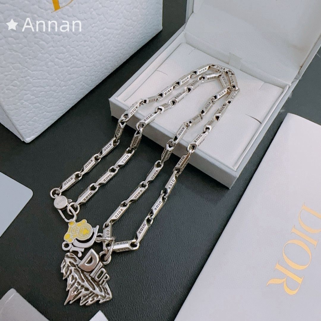 美品新品 CHRISTIAN DIOR クリスチャン ディオール ネックレス メンズ 結婚式 卒業式 清楚 イベント 入学式