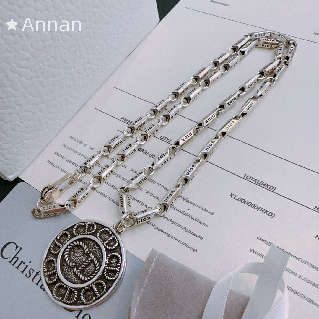 超希少 送料無料新品 CHRISTIAN DIOR クリスチャン ディオール ネックレス メンズ 結婚式 卒業式 清楚 イベント 入学式