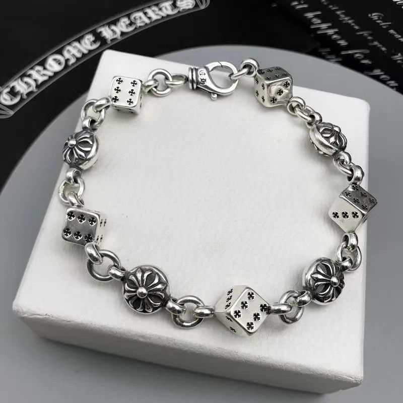 大人気 極美新品 CHROME HEARTS クロムハーツ ブレスレット バングル リストバンド メンズ 結婚式 卒業式 清楚 イベント 入学式