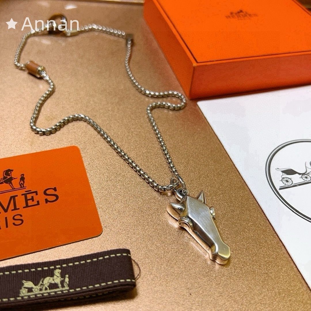 送料無料 本日特価 新品 HERMES エルメス ネックレス メンズ 結婚式 卒業式 清楚 イベント 入学式