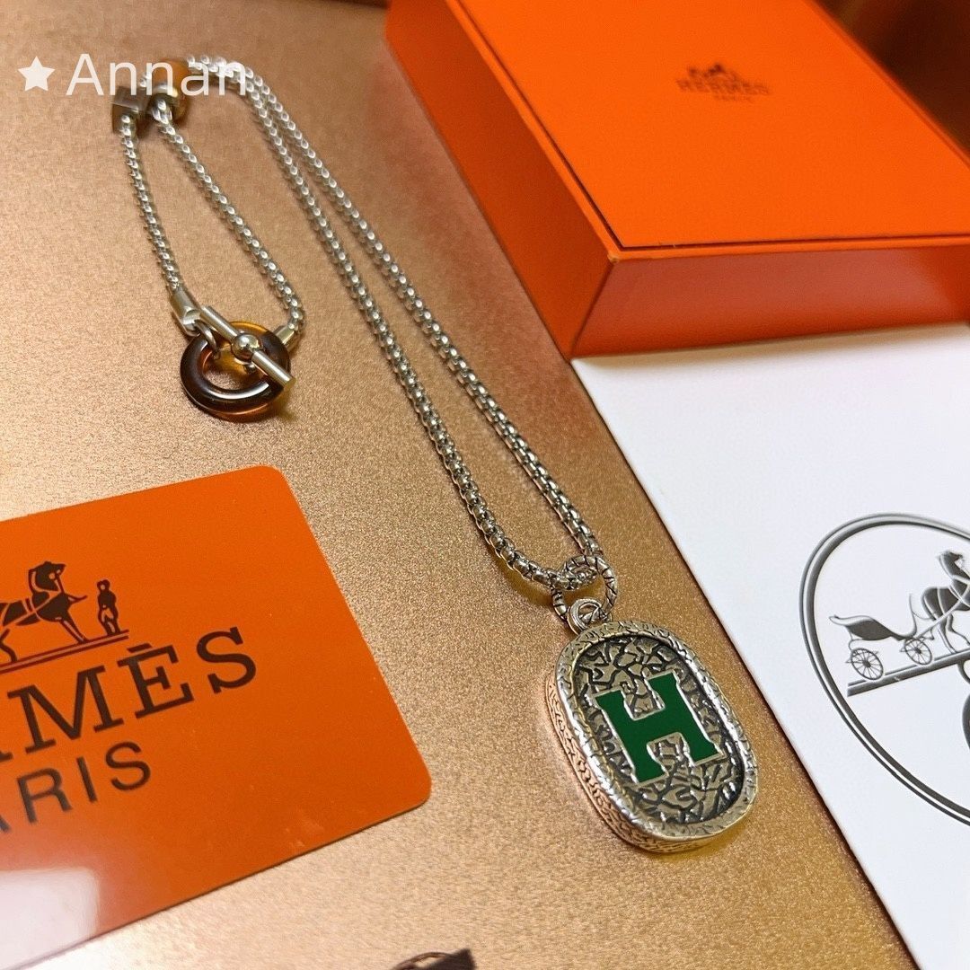 可愛 本日特価 超美品 新品 HERMES エルメス ネックレス メンズ 結婚式 卒業式 清楚 イベント 入学式