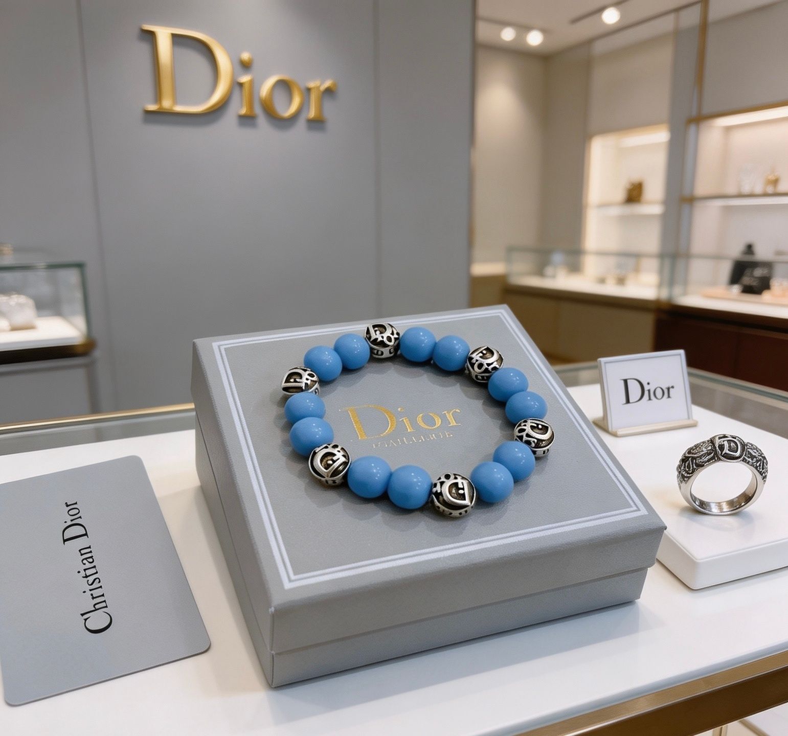 限界価格 新品 CHRISTIAN DIOR クリスチャン ディオール ブレスレット バングル リストバンド メンズ 結婚式 卒業式 清楚 イベント 入学式
