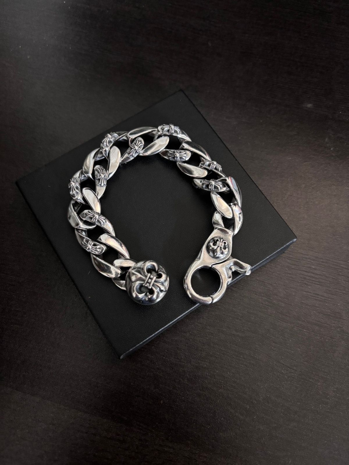 人気 超美品新品 CHROME HEARTS クロムハーツ ガブレスレット バングル リストバンド メンズ 結婚式 卒業式 清楚 イベント 入学式