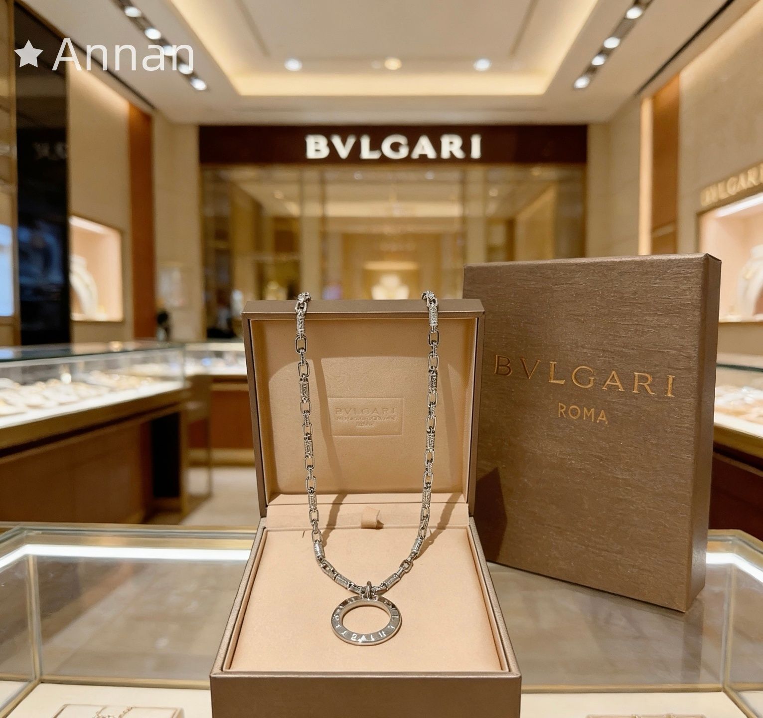 良品 ★★ 新品！新品 BVLGARI ブルガリ ネックレス メンズ 結婚式 卒業式 清楚 イベント 入学式