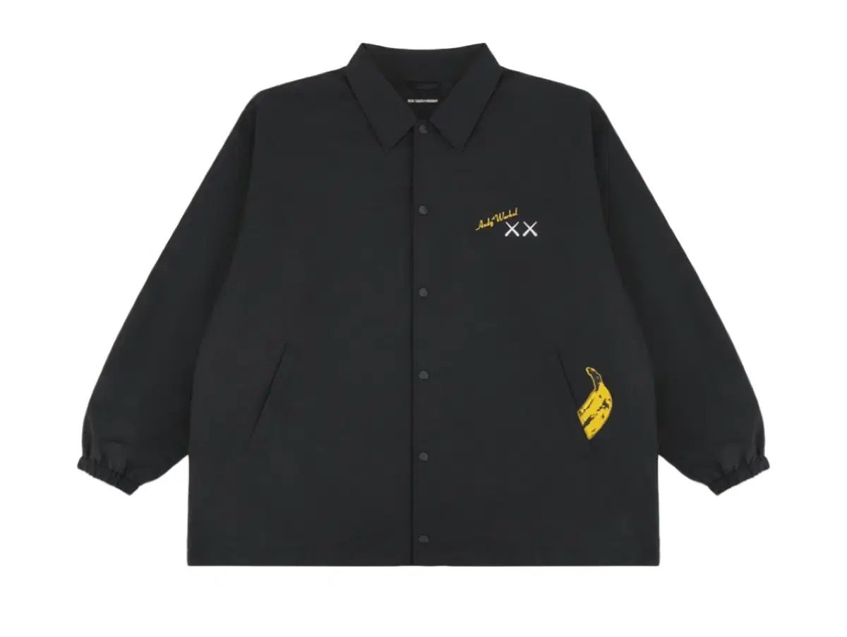 UNIQLO UT x KAWS x WARHOL コーチジャケット ブラック S