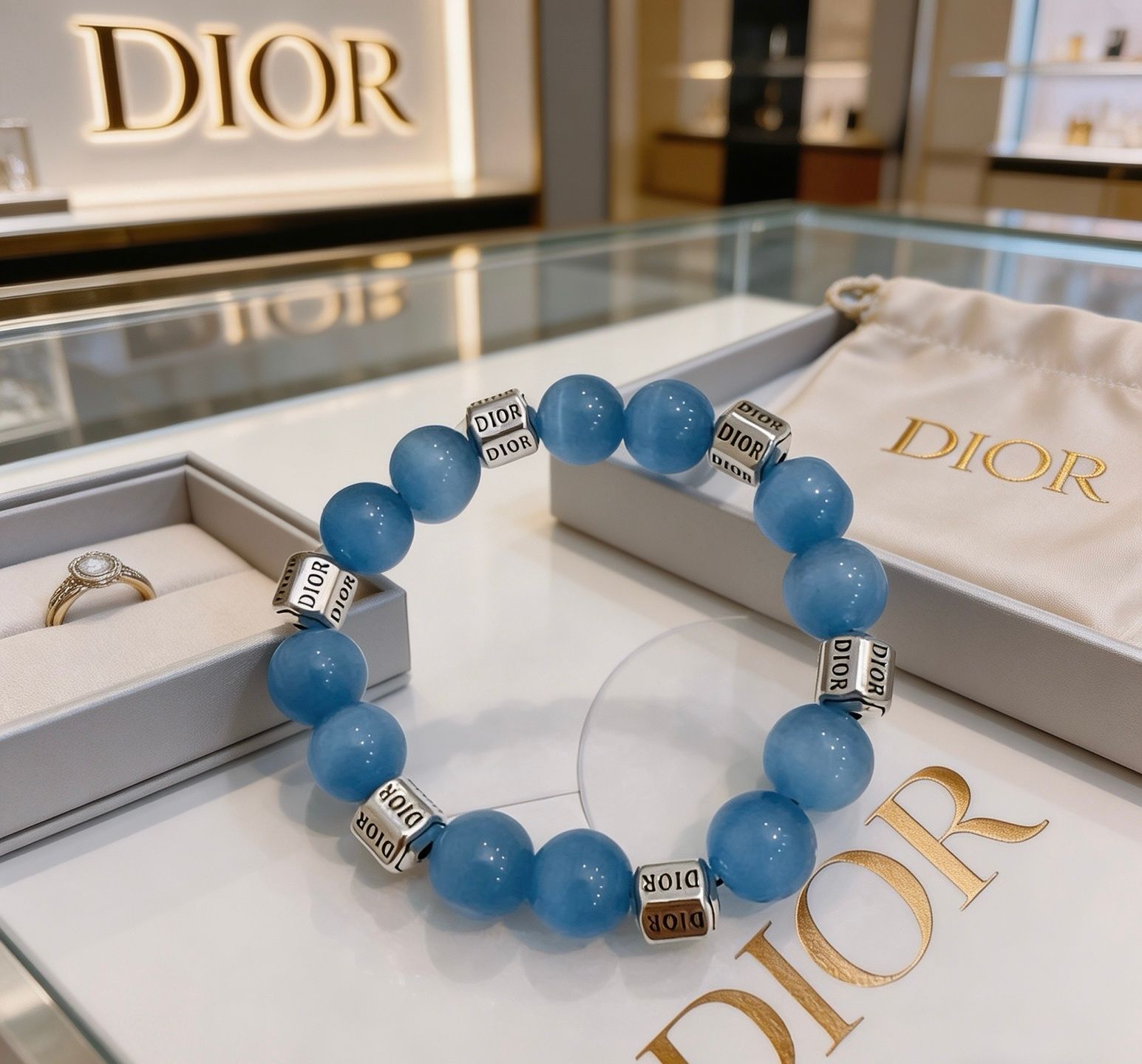 実用性 ★★ 新品 CHRISTIAN DIOR クリスチャン ディオール ブレスレット バングル リストバンド メンズ 結婚式 卒業式 清楚 イベント 入学式