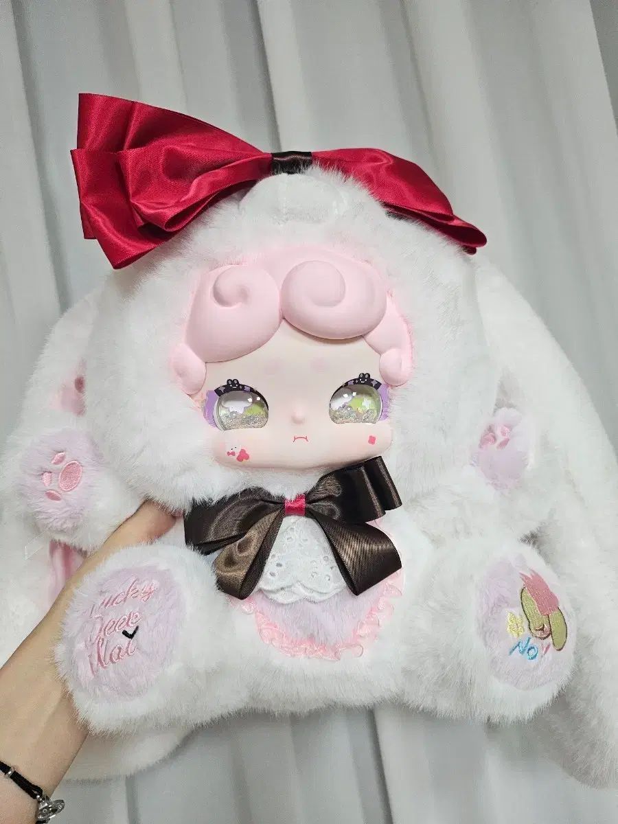 白うさぎ赤リボン LEE 版 出品