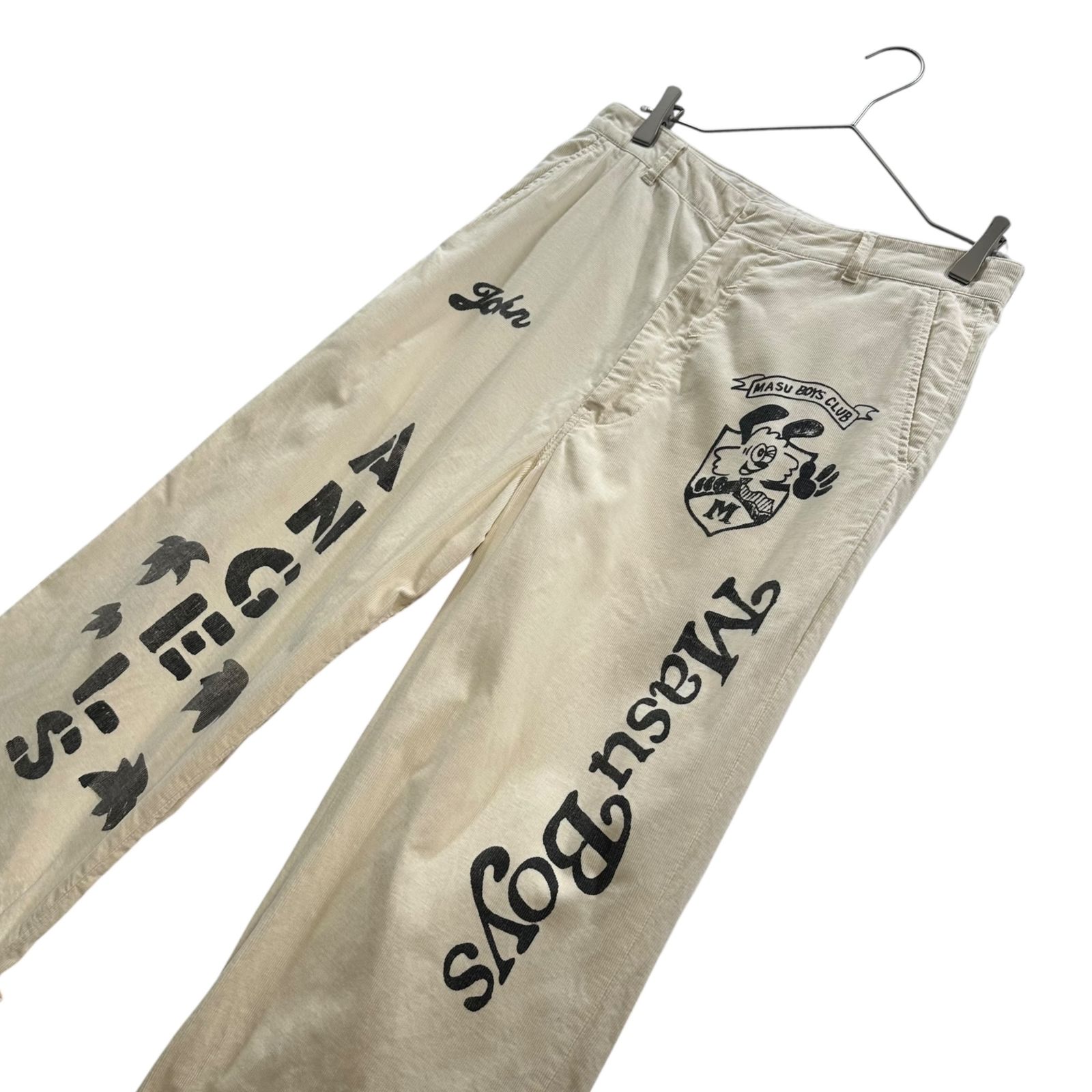 MASU MASU×VERDY 25SS M．B．C． MEMORIAL PANTS プリントコーデュロイ 