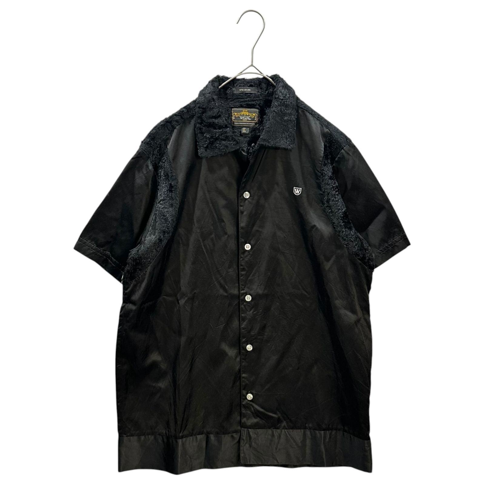 WTAPS(ダブルタップス) 11SS BOWLERS S/S SHIRT RACO TWILL ボーリング シャツ ベロア 111LTDT-SHM02 M ブラック 半袖 シャツ