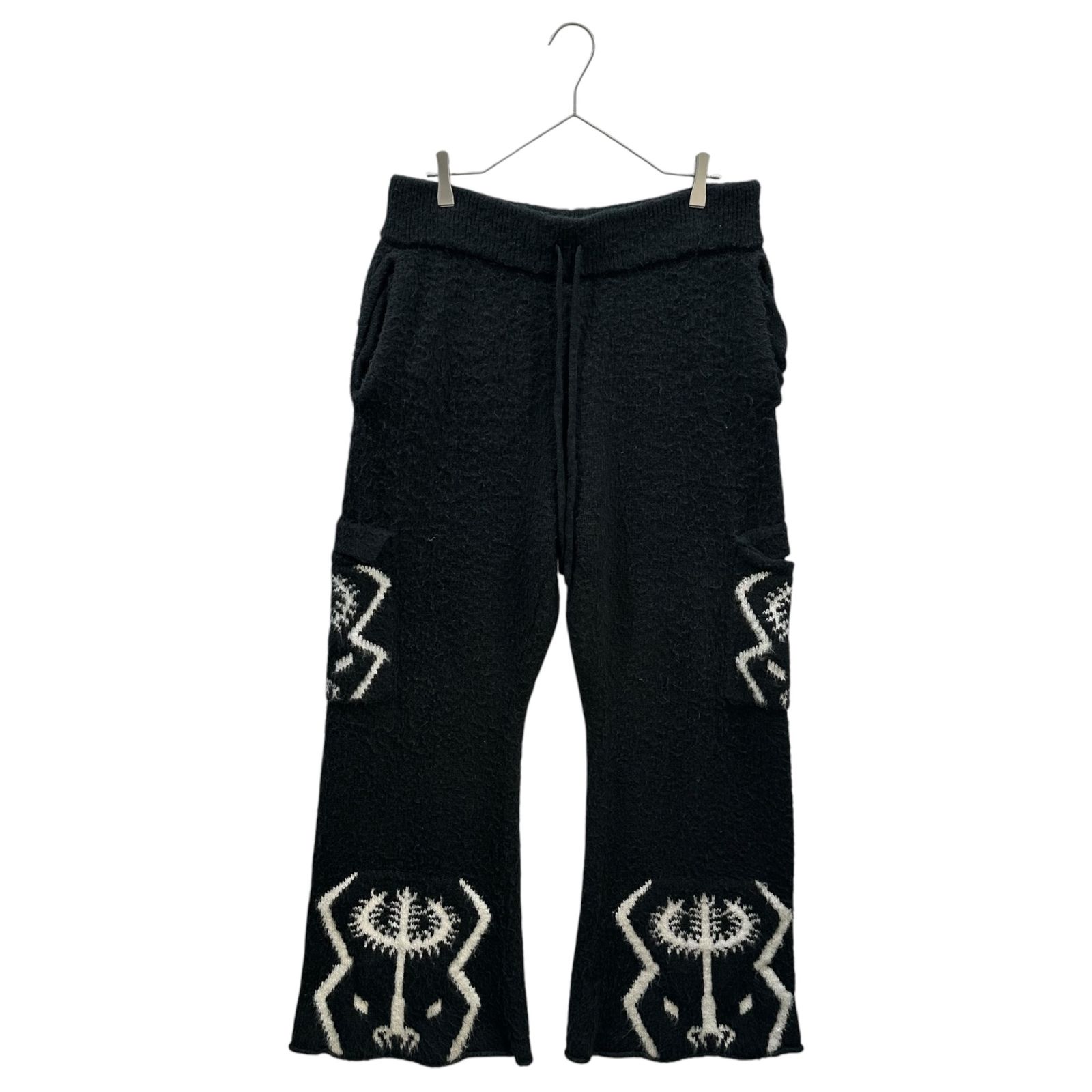 EREHWON(エレウォン) 23SS THE SACRED TREE MOHAIR FLARE CARGOS ザ セイクレッド ツリー モヘア フレア カゴー パンツ 23PS-PT001 L ブラック 8,954円