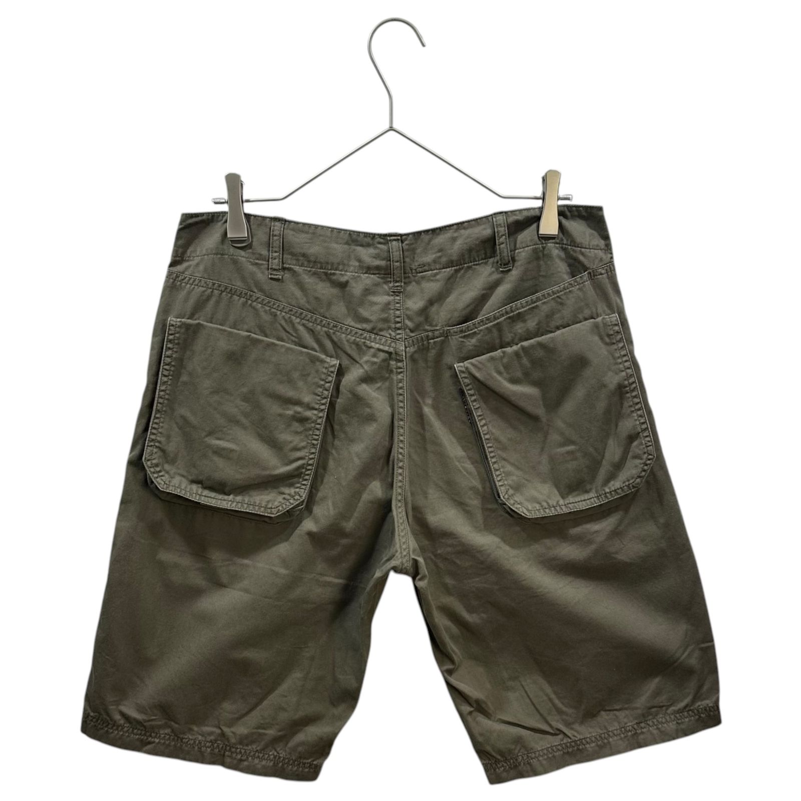 goodenough グッドイナフ チェック ライン入りショートパンツ Mサイズ GOODENOUGH(グッドイナフ) 00's Flap-Pocket Double-Knee Cargo Shorts