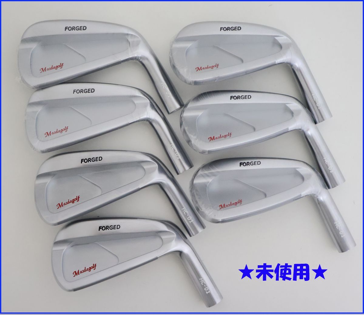 ●新品！Masda Golf☆マスダゴルフ★HC-01　アイアン　【ヘッド】【7個セット＃4〜＃9、＃P】(89106◎