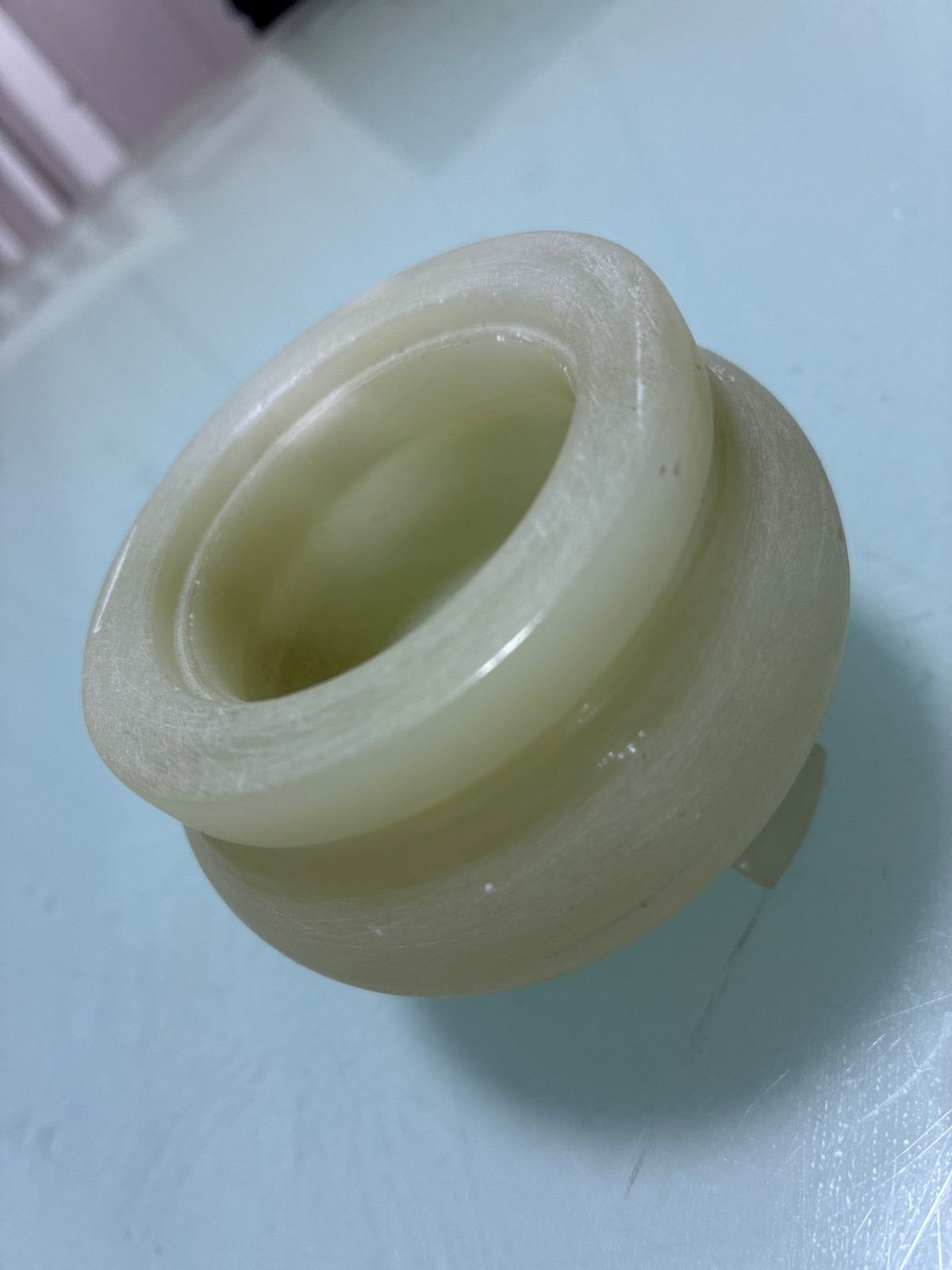 天然石石 軟玉 翡翠❓小物入れ香炉