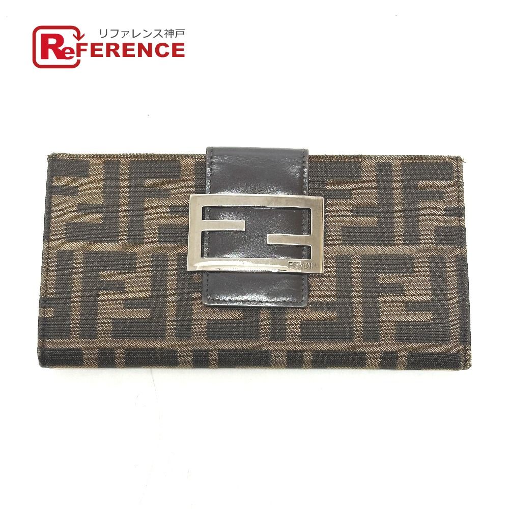FENDI フェンディ 長財布 ズッカ 8M0032 キャンバス/レザー ブラウン