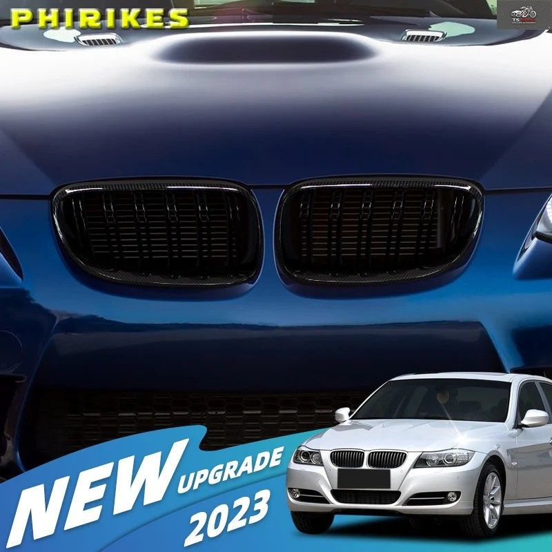 BMW 3シリーズ E92 E93 M3クーペ LCI 2010-2013用 2ピース式フロントミドルグリル ダブルバーデザイン 5,672円