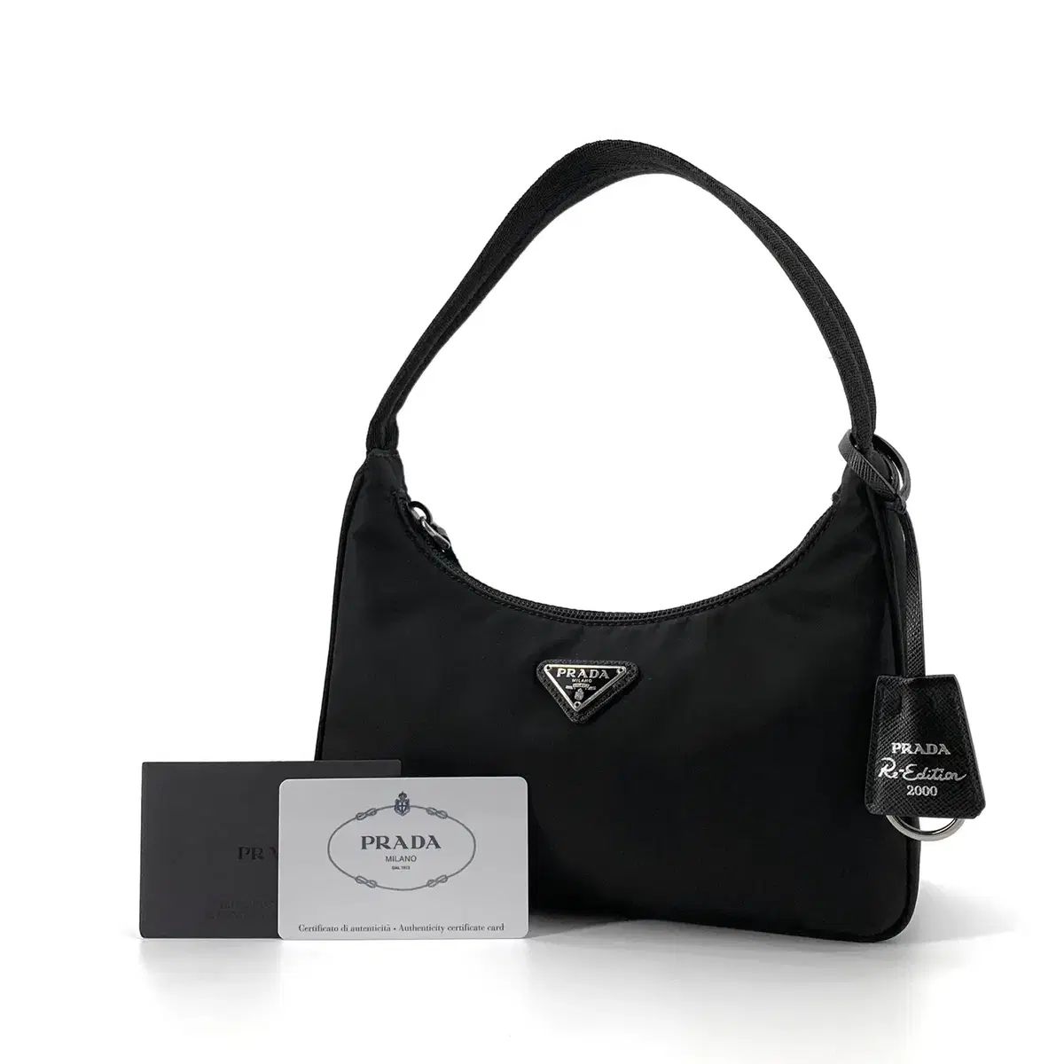 百貨店購入 PRADA テスート リーエディション ナイロン HOBO BAG 1ne515