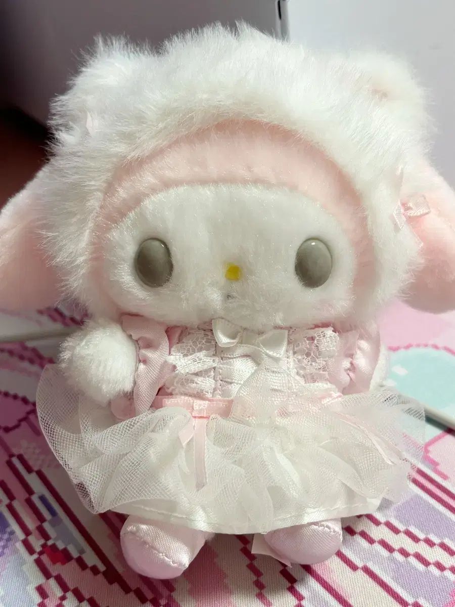 サンリオ My Melody(マイメロディ) 白猫 バレリーナ マスコットぬいぐるみ