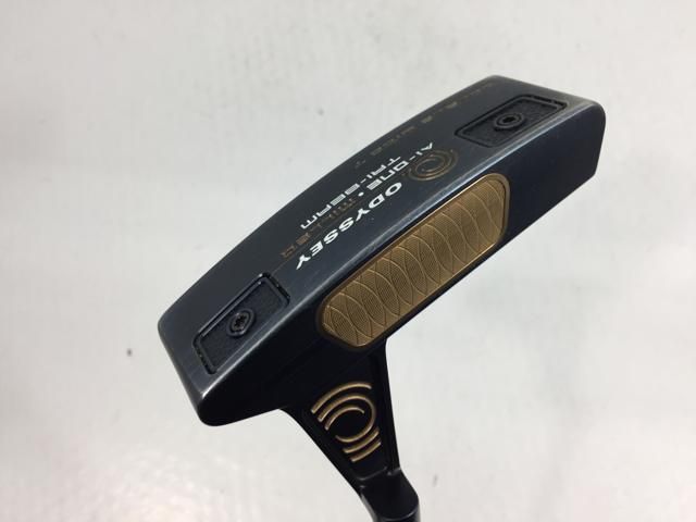 返品OK 【中古ゴルフクラブ】オデッセイ Ai-ONE MILLED TRI-BEAM (ミルド トライビーム) DOUBLE WIDE T パター 2024 STROKE LAB(ストローク ラボ) 90 シャフト パター