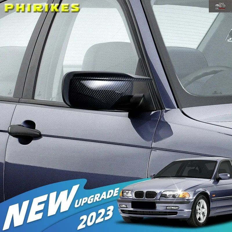 BMW E46 316I 318I 318D 320D 320I 323I 325I 328I 330D 330I 330XI 1998-2005 ABS 車のサイドドアサイドミラーカバーキャップ