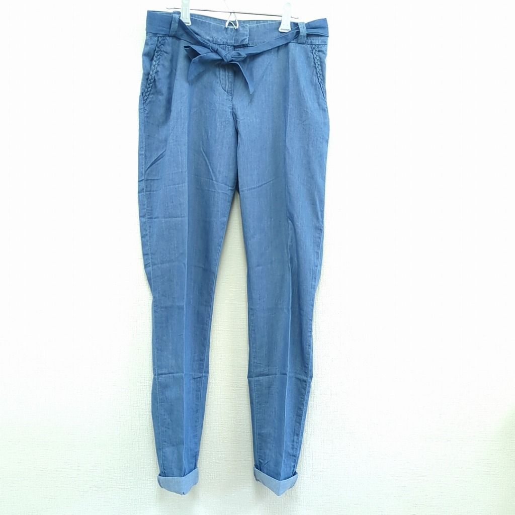 クロエ ウエストリボン デニム パンツ 100% コットン インド製