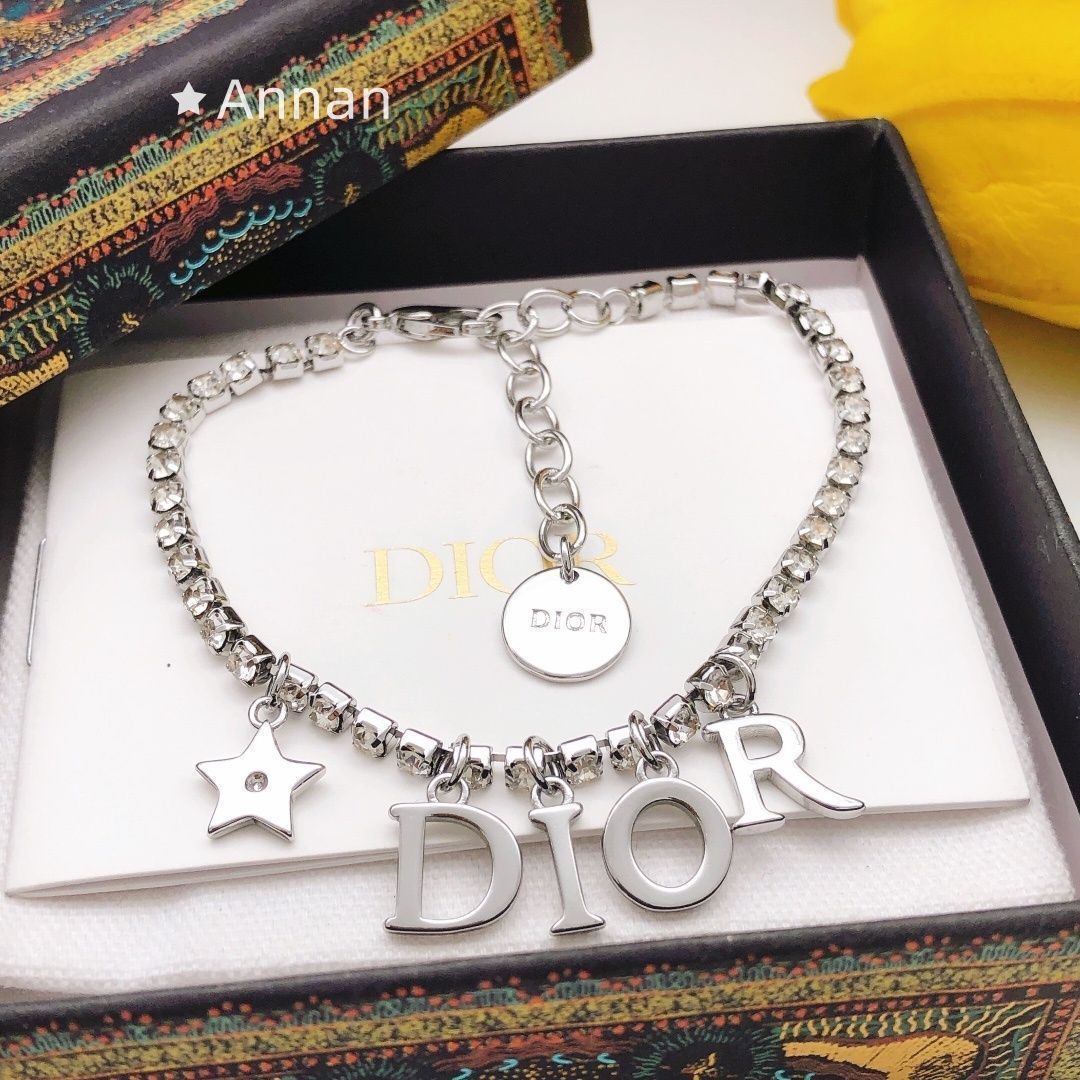 【希少品】綺麗 新品 CHRISTIAN DIOR クリスチャン ディオール ブレスレット バングル リストバンド レディース 結婚式 卒業式 清楚 イベント 入学式