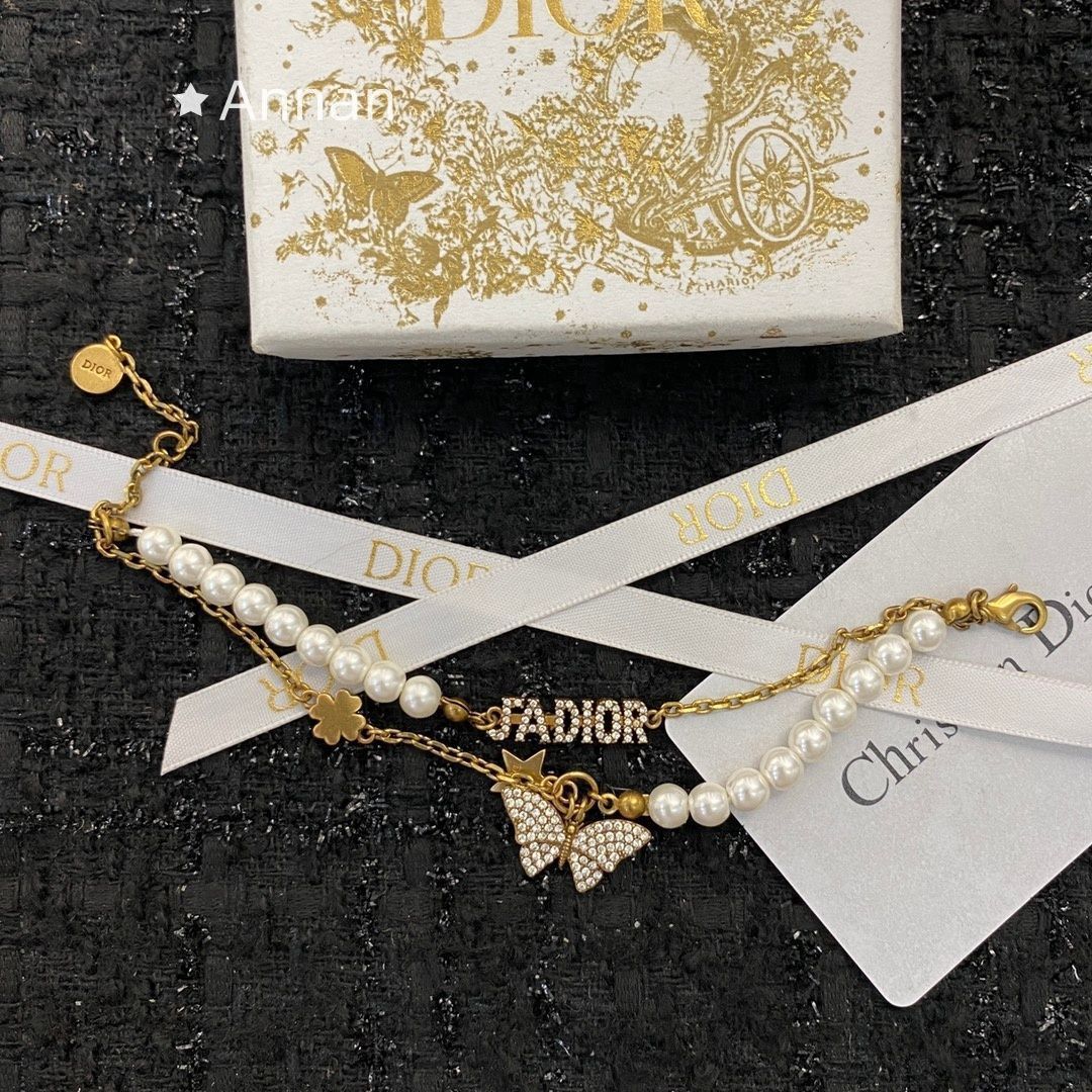 激レア 超美品 新品！新品 CHRISTIAN DIOR クリスチャン ディオール ブレスレット バングル リストバンド レディース 結婚式 卒業式 清楚 イベント 入学式