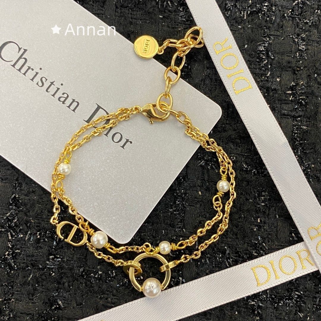 限界 美品 新品 CHRISTIAN DIOR クリスチャン ディオール ブレスレット バングル リストバンド レディース 結婚式 卒業式 清楚 イベント 入学式