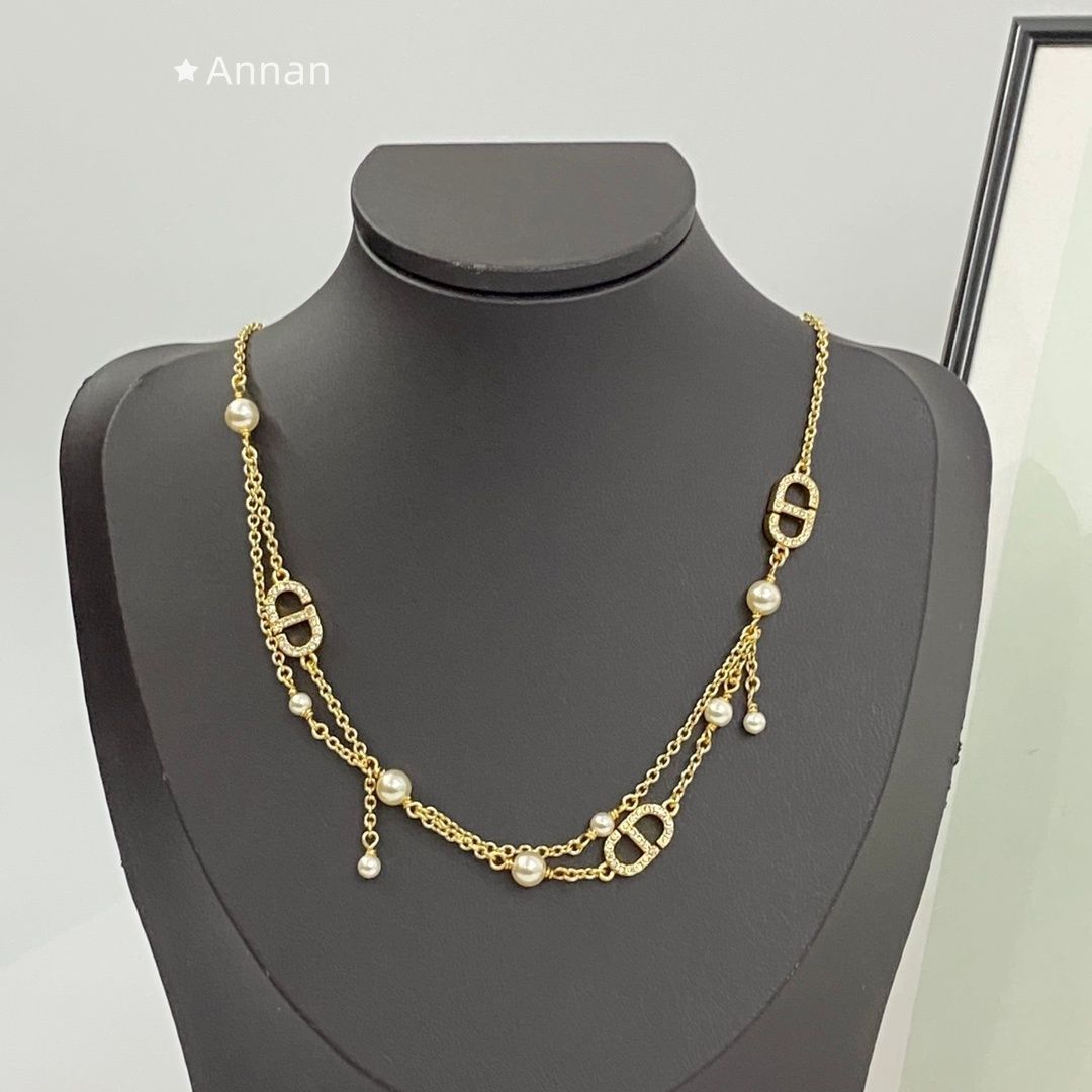 美品 限定品 新品新品 CHRISTIAN DIOR クリスチャン ディオール ネックレス レディース 結婚式 卒業式 清楚 イベント 入学式