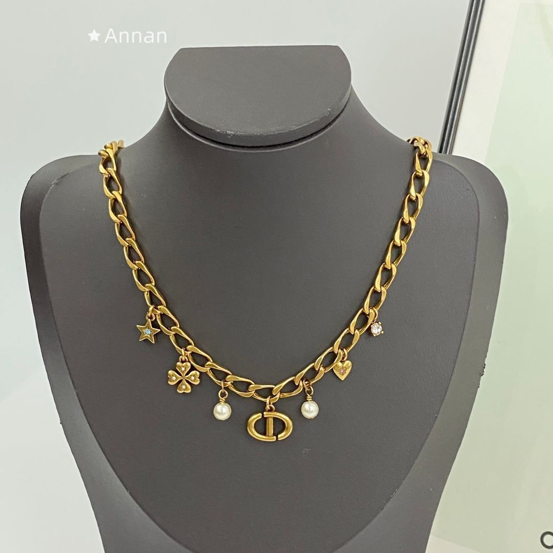 大人気 超美品 新品！新品 CHRISTIAN DIOR クリスチャン ディオール ネックレス レディース 結婚式 卒業式 清楚 イベント 入学式