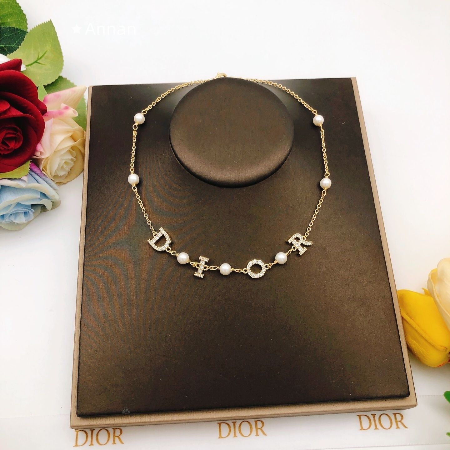 美品新品 CHRISTIAN DIOR クリスチャン ディオール ネックレス レディース 結婚式 卒業式 清楚 イベント 入学式