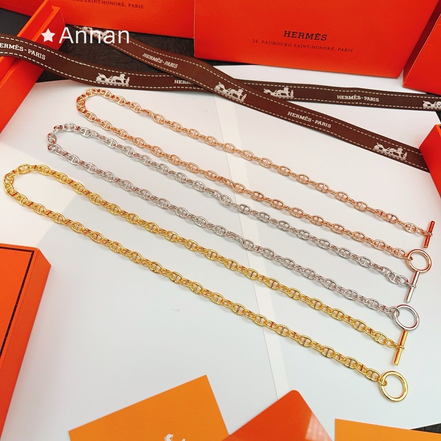 現行限定未使用に近い 新品 HERMES エルメス ネックレス レディース 結婚式 卒業式 清楚 イベント 入学式