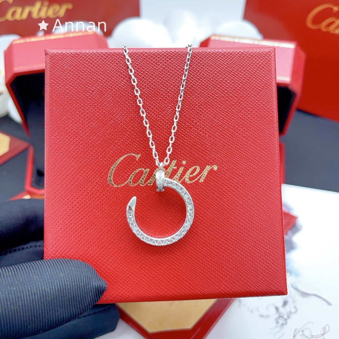限界価格 超美品新品 CARTIER カルティエ ネックレス レディース 結婚式 卒業式 清楚 イベント 入学式