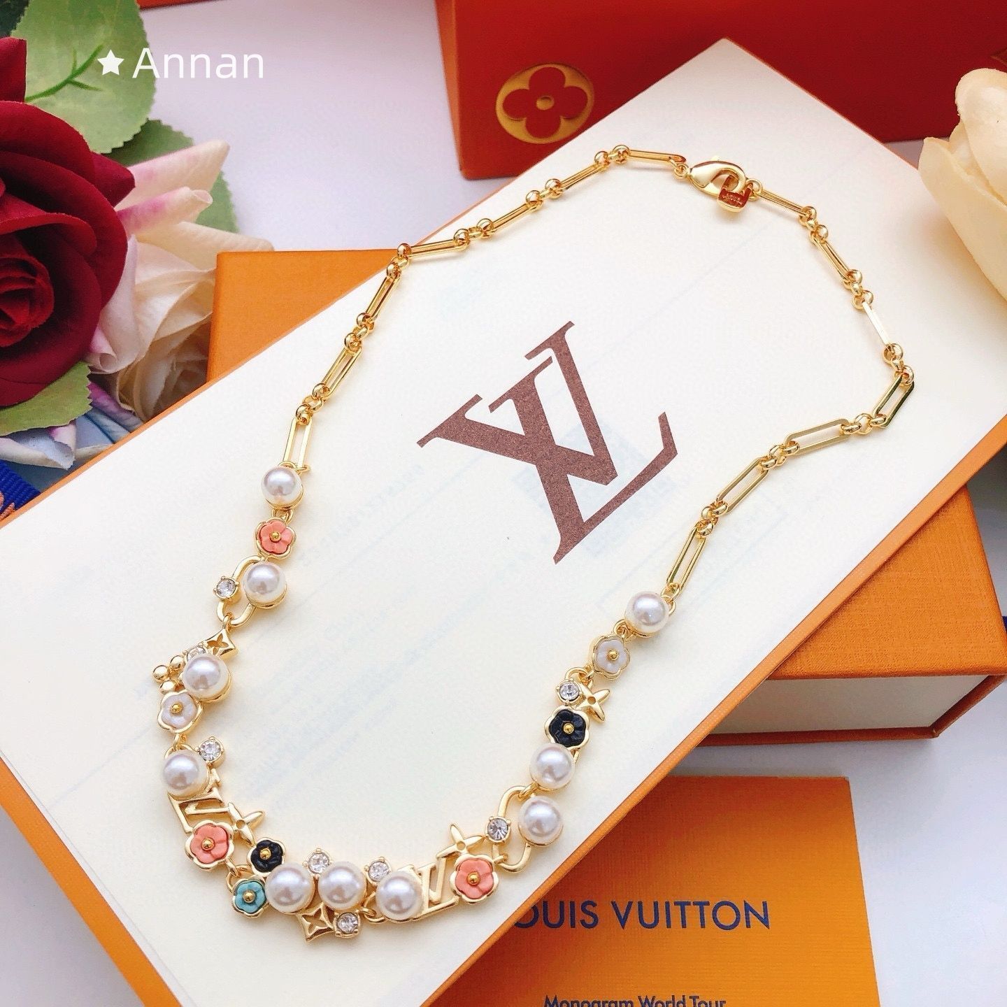 実用性 ★★ 新品 LV LOUIS VUITTON ルイヴィトン ネックレス レディース 結婚式 卒業式 清楚 イベント 入学式