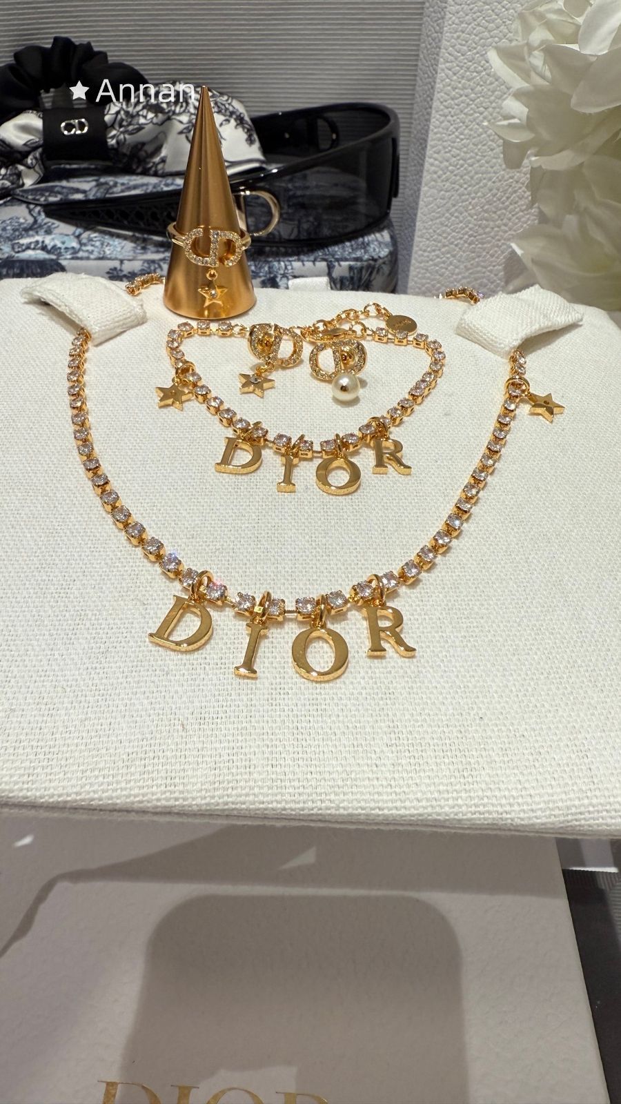 超美品 限定品新品 CHRISTIAN DIOR クリスチャン ディオール ネックレス レディース 結婚式 卒業式 清楚 イベント 入学式