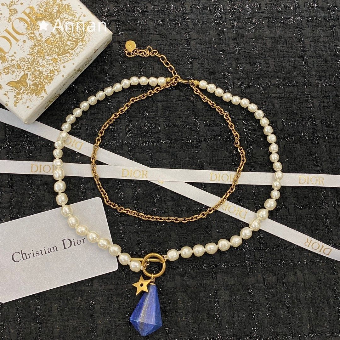 最終値下げ 新品 CHRISTIAN DIOR クリスチャン ディオール ネックレス 
