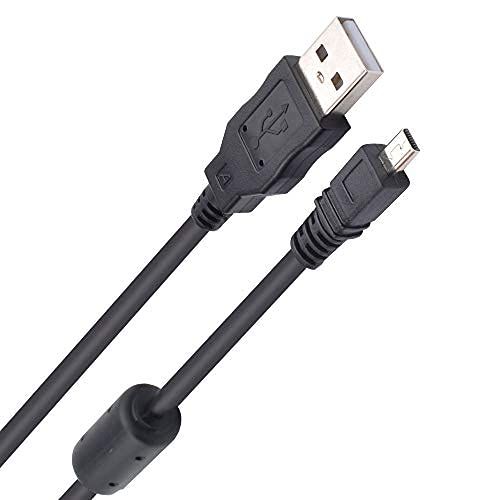 Sqrmueki UC-E6 DSLR 카메라 교체용 USB 케이블 카메라 전송 데이터 동기화 충전 코드 8핀 호환 케이블 니콘 쿨픽스 S3700 S6500 S3500 S6600 S6300 (1.5M) 과 호환