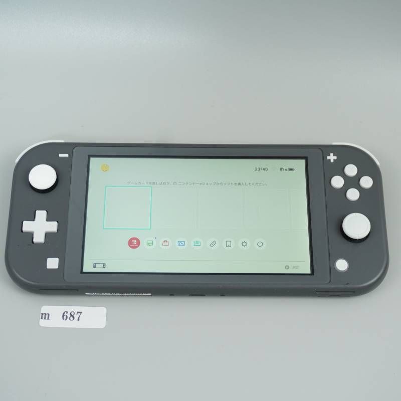 m687】 Nintendo Switch Lite 本体 グレー 動作確認済 - メルカリ